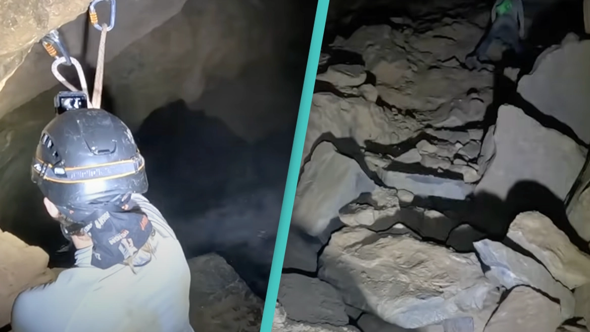 Explorers capture footage from the ‘staircase to Hell' and it’s leaving people on edge