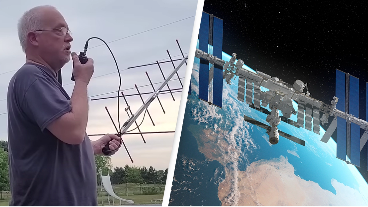 Man captures moment he speaks to astronaut after making contact with space station using homemade device
