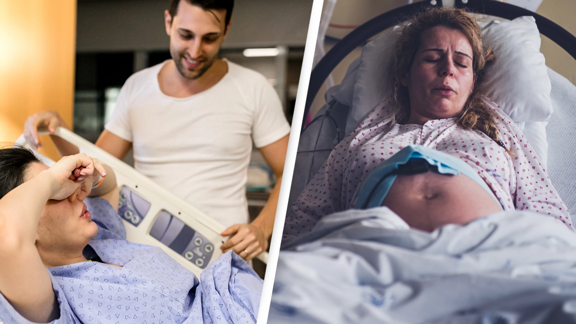 New mom divides the internet after 'banning' husband from delivery room after 'awful' comment left her 'mortified'