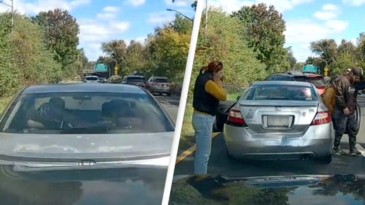 Dashcam captures ‘insurance fraud scam’ in real-time as driver realizes they are being filmed