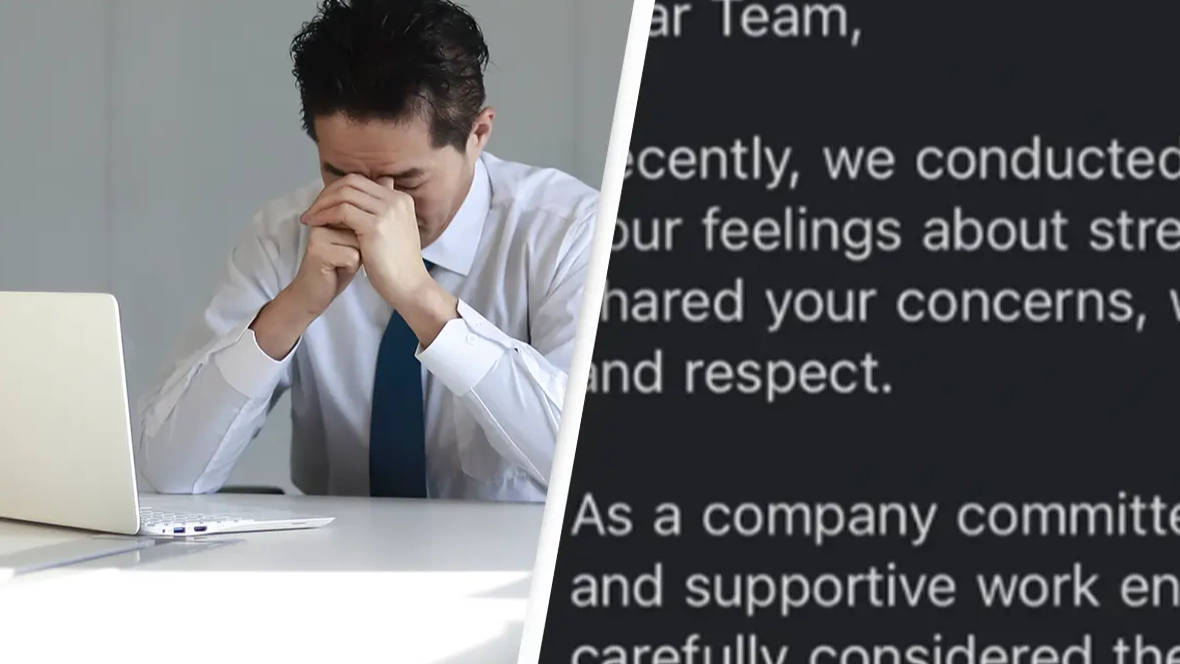 Employees receive shocking leaked email telling them they are fired after completing 'toxic' company task