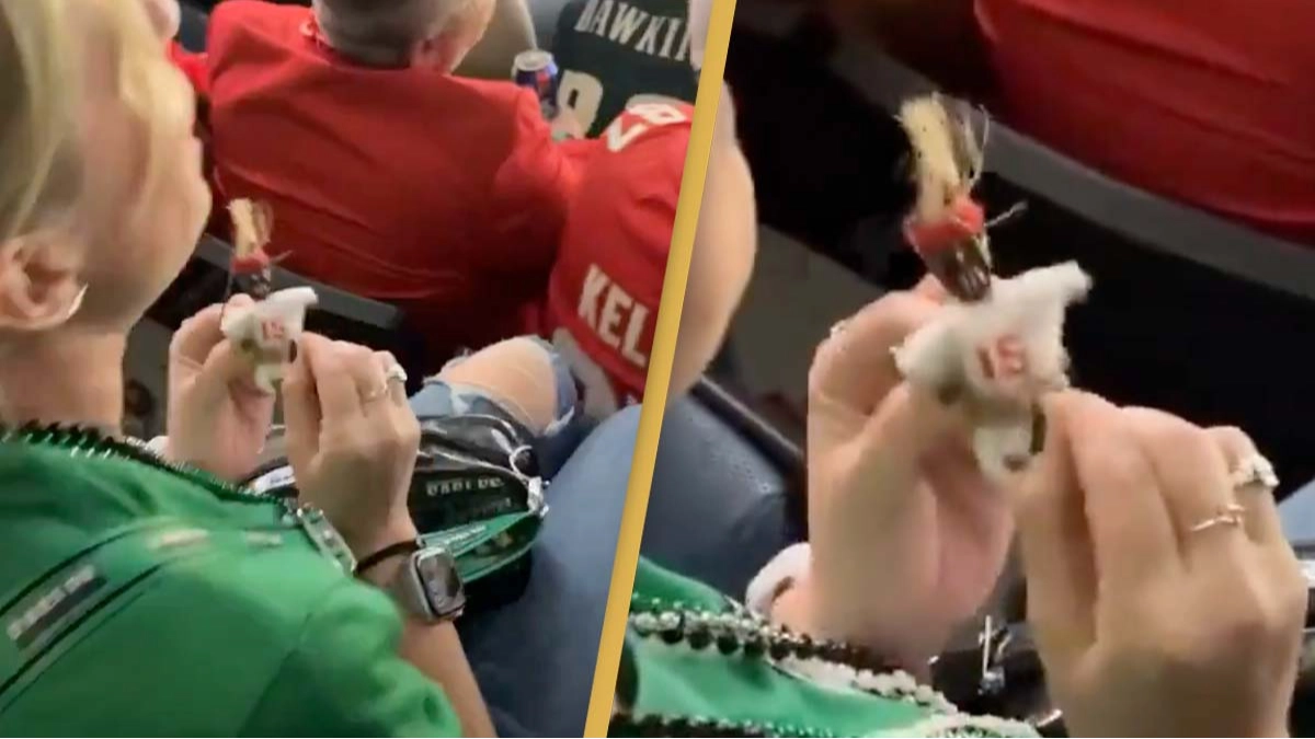 Woman caught 'doing witchcraft' at Super Bowl in shocking footage and people think it actually worked