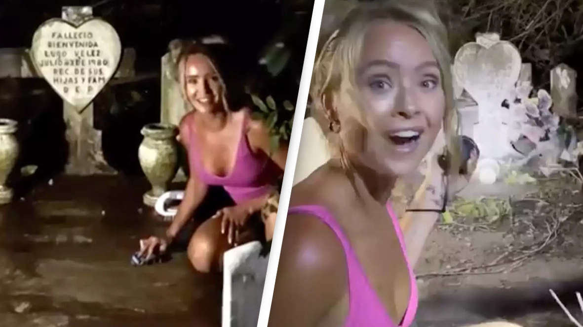 Influencer who decided to deep clean random stranger's grave at night shares new video following backlash