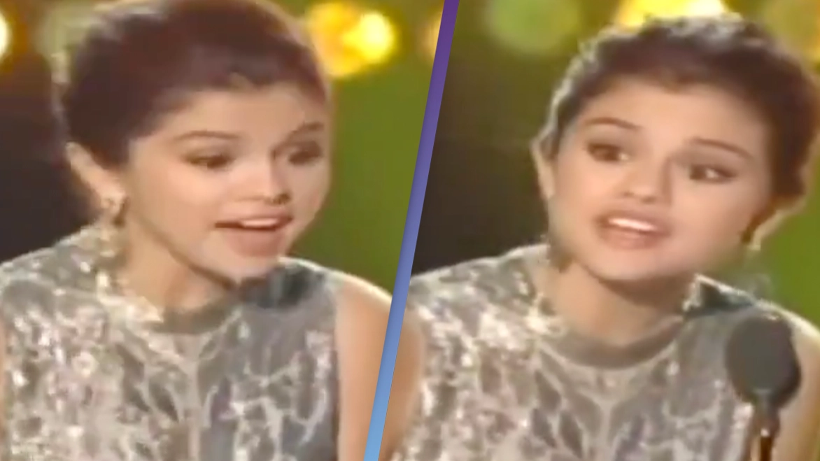 Awkward Selena Gomez clip resurfaces online as she presents award to rapper after he openly made 'disgusting' tweets about her