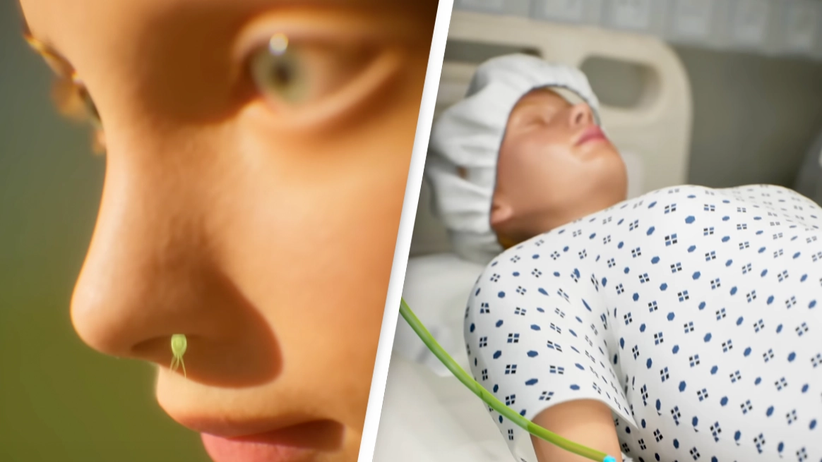 Horrifying simulation shows what happened when a 'brain-eating parasite' entered girl's nostril while swimming