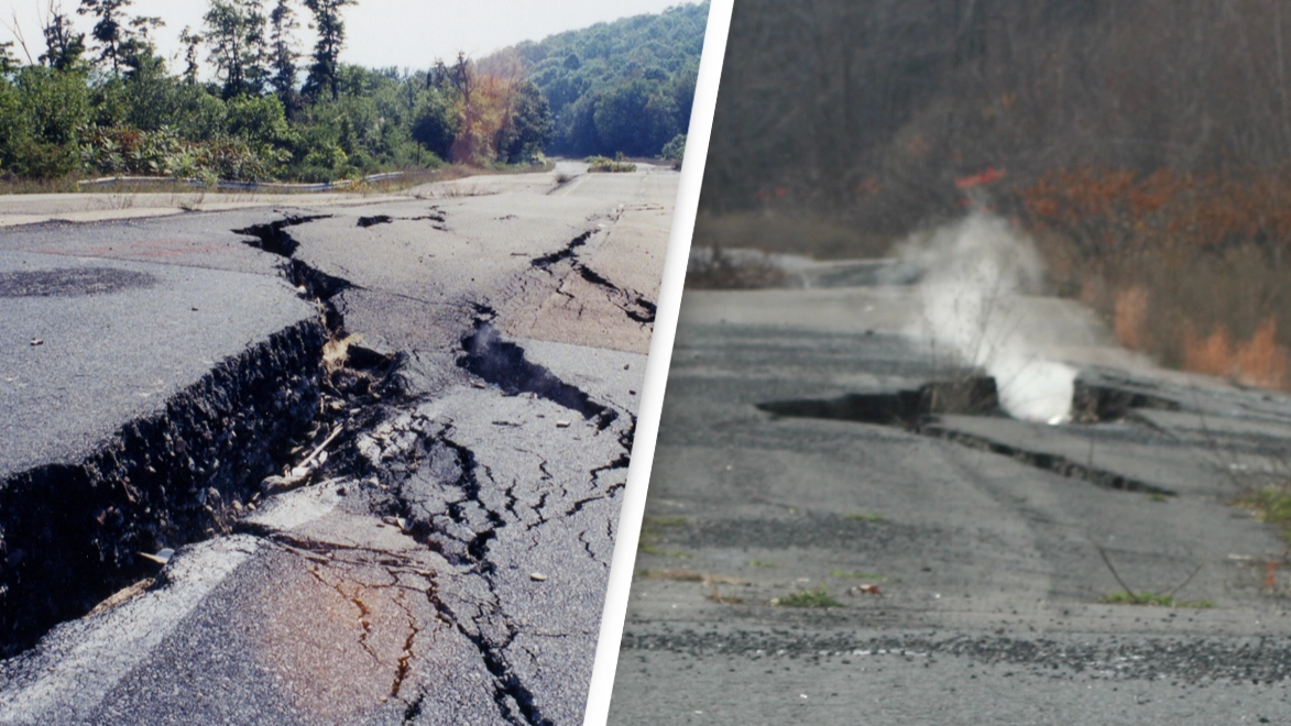 Inside ghost town where underground fire has burned for decades causing residents to leave