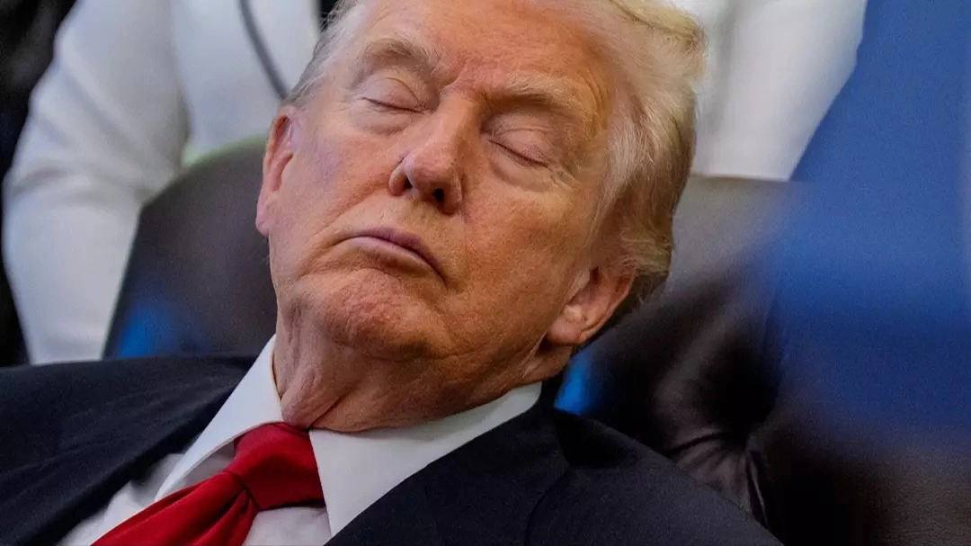 Trump doubles down and claims he's 'not a sleeper' after being seen 'passed out' in chair during meeting