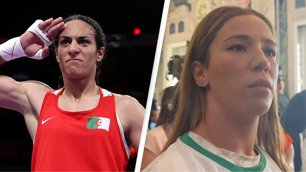 Imane Khelif's 'best friend' gatecrashes press conference amid Olympic boxing gender row