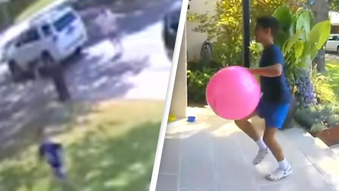 Terrifying footage captures alleged kidnappers trying to take kids from street