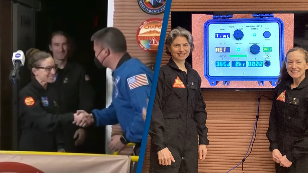 NASA volunteers finally emerge from year-long Mars habitat mission