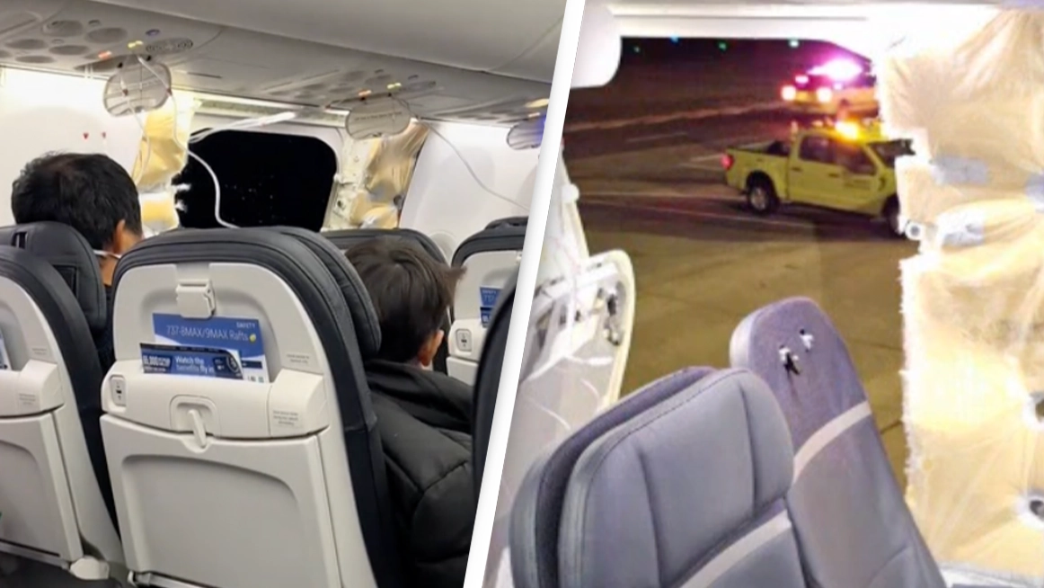 Alaskan Airlines flight makes emergency landing after window blows out mid-flight