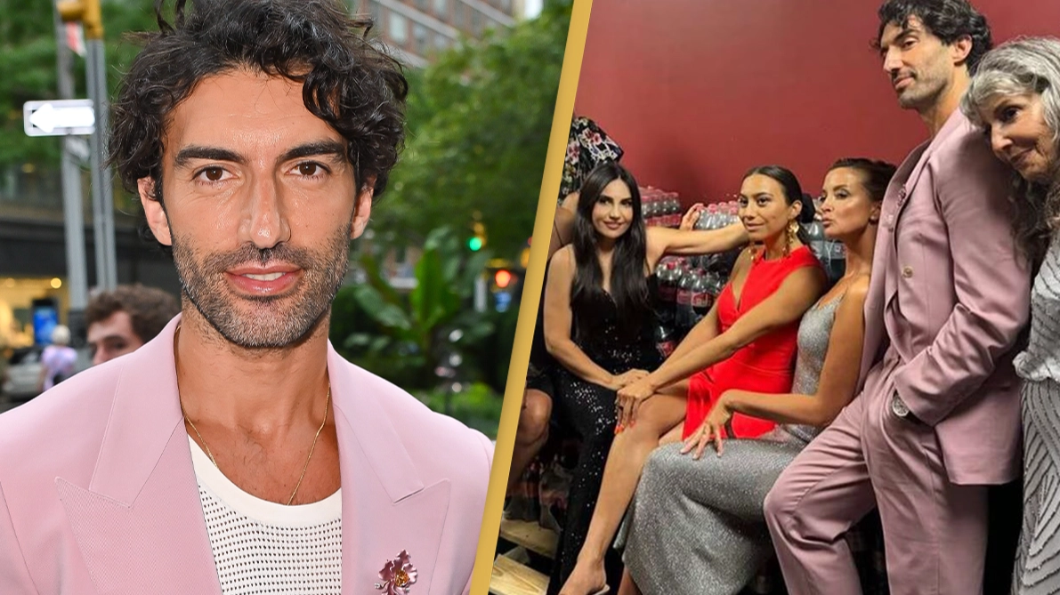 Justin Baldoni shares pictures of his family 'being held in basement' at It Ends With Us premiere
