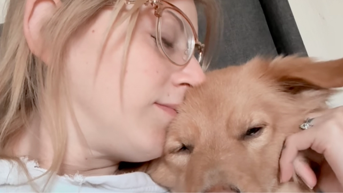 Woman, 31, gets life-threatening diagnosis one day after she noticed her dog acting bizarrely around her