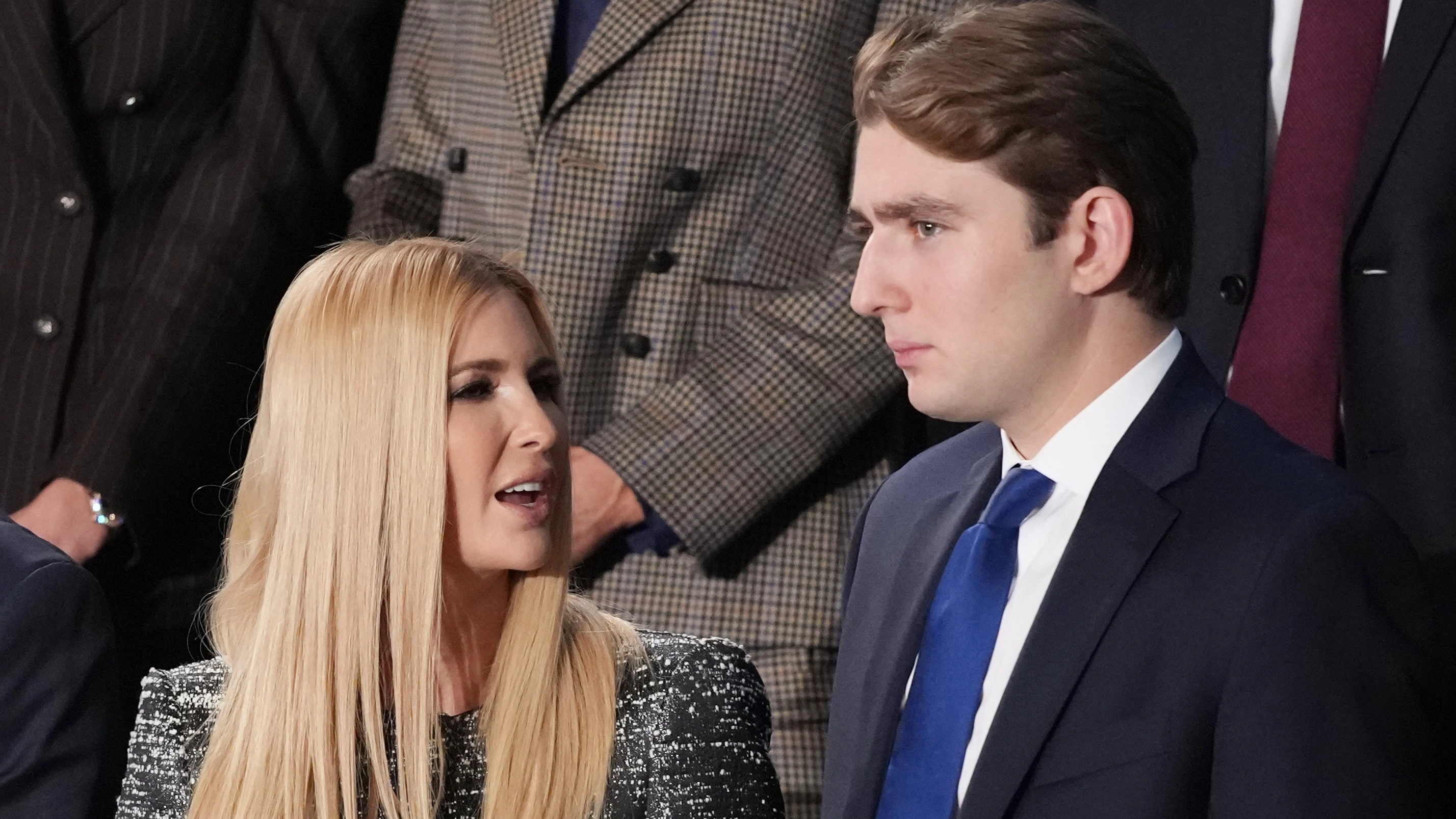 Lip reader 'reveals' rude four-word phrase Barron said to Ivanka during Trump's State of the Union speech