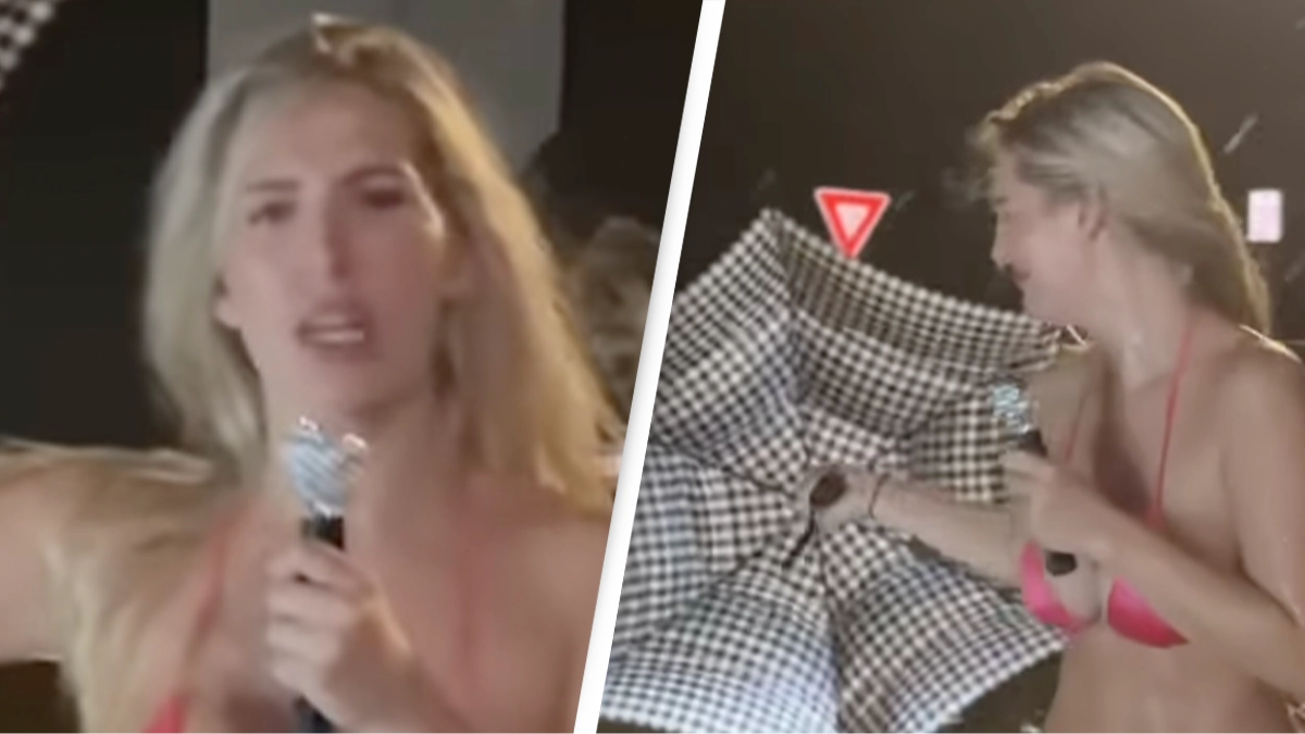 OnlyFans model slammed for ‘disgusting’ weather report stunt during Hurricane Helene