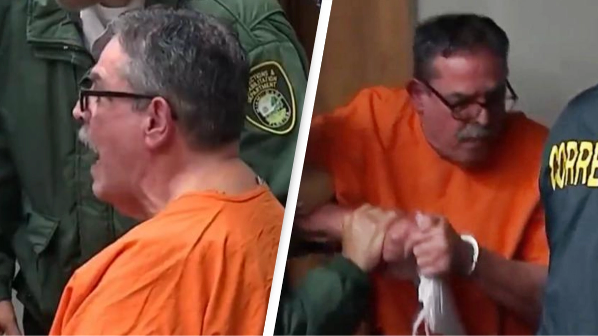 Man who killed neighbor over dog poop has horrific outburst towards widow in court
