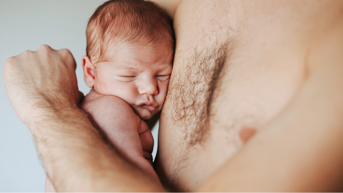 Experts issue serious health warning after baby girl grows 'micropenis' from lying on dad’s bare chest