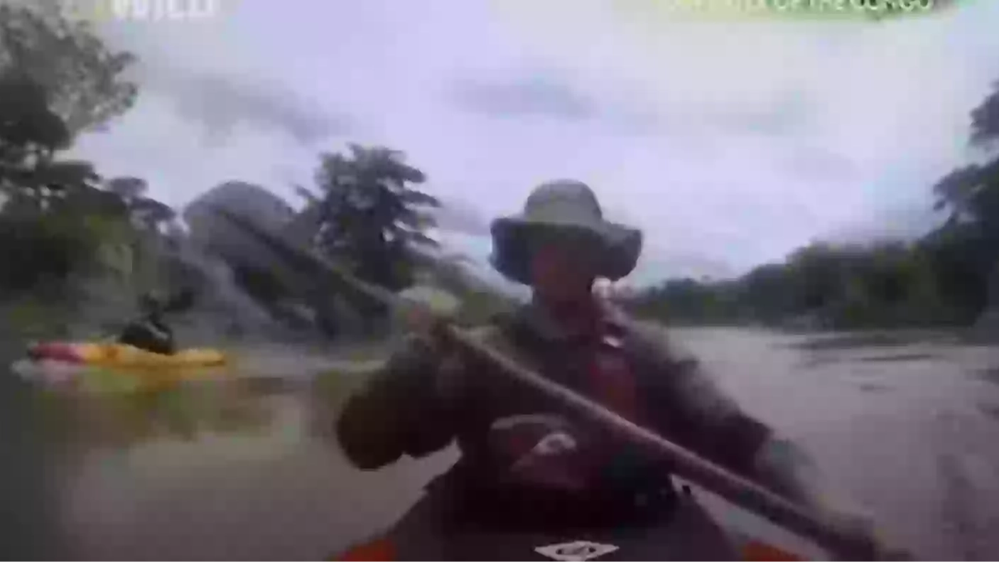 Kayakers catch moment friend is ambushed and killed by 'man eater' crocodile on camera 