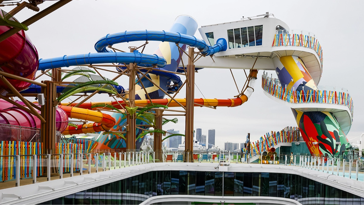 Witnesses speak out after passenger 'sliced open' as waterslide breaks on world's biggest cruise ship