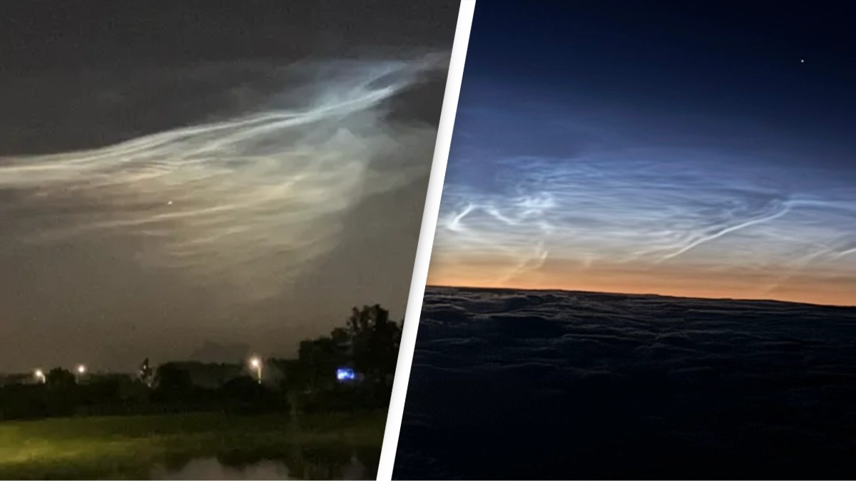 Extremely rare weather phenomenon appears in the skies following satellite launch
