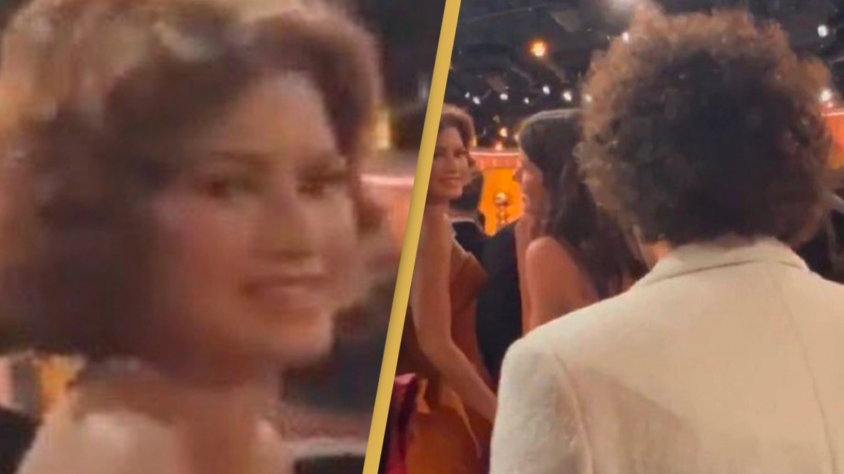 Fans in hysterics after watching Zendaya's reaction to seeing Benny Blanco at Golden Globes