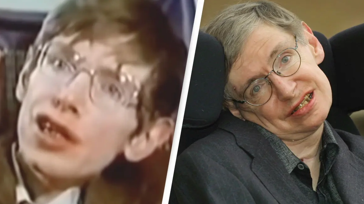 Stephen Hawking's 'real voice'  heard without using his voice synthesizer to describe mind-blowing theory