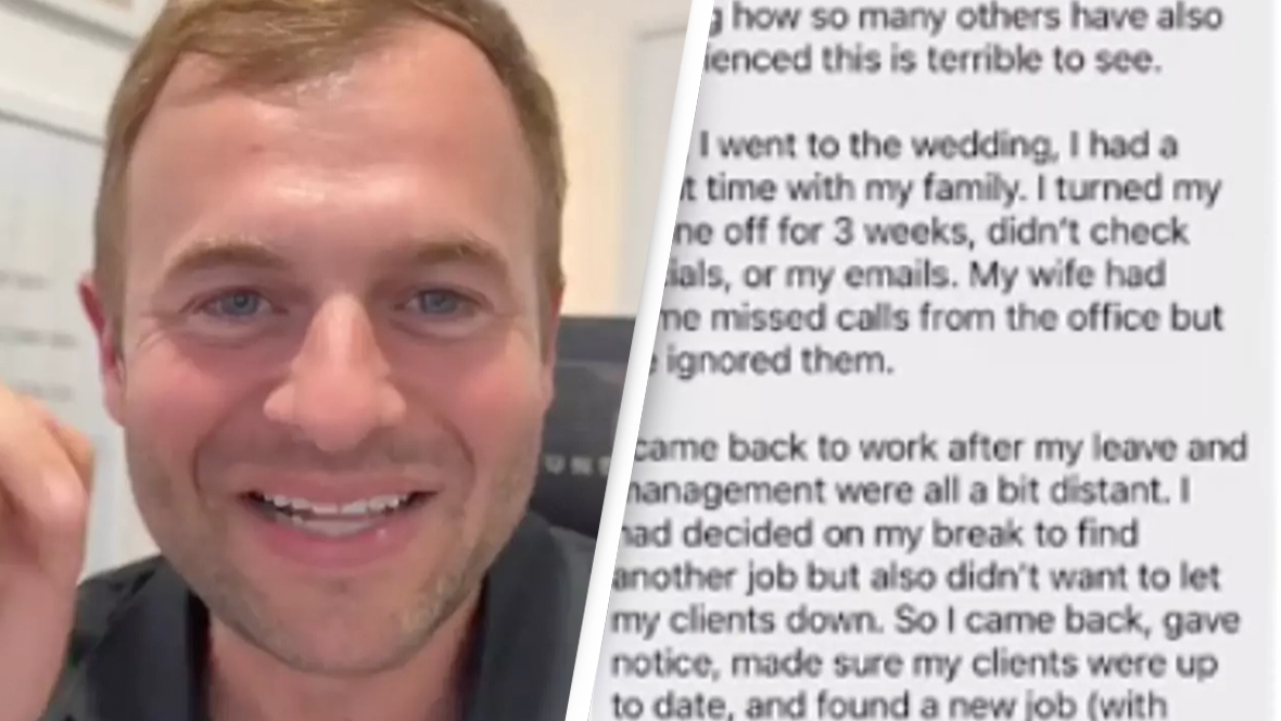 Man reveals what happened when he returned to work after boss sent ‘appalling’ text trying to cancel his annual leave