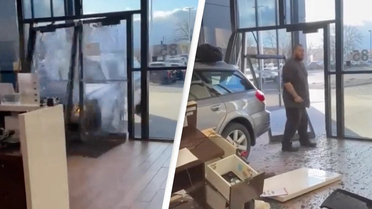 Man crashes into dealership hours after purchasing new car because one request was denied