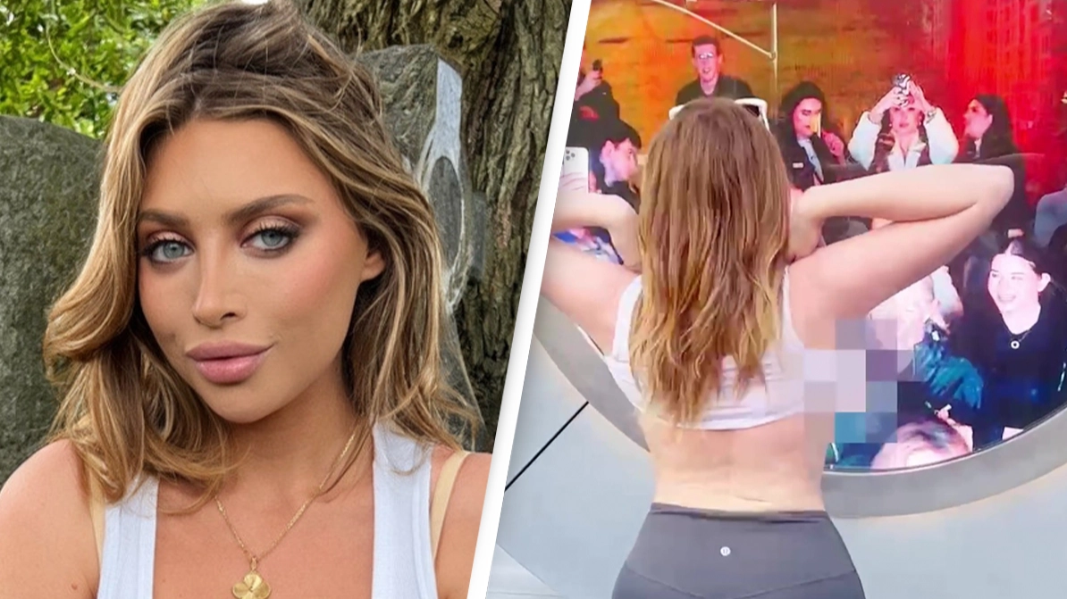 Woman who flashed New York-Dublin video portal causes uproar by having sex on dad's grave