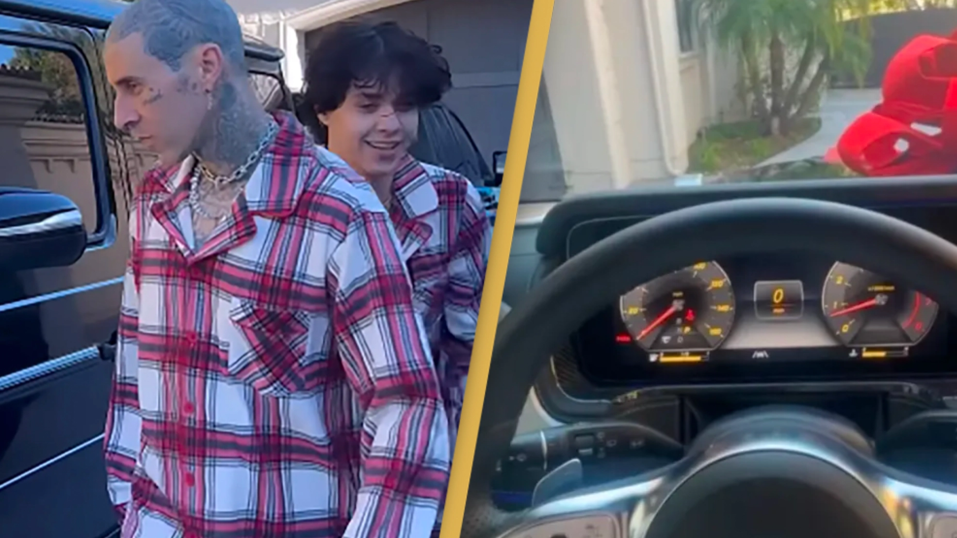 Travis Barker buys kids $140,000 G-Wagon car each for Christmas