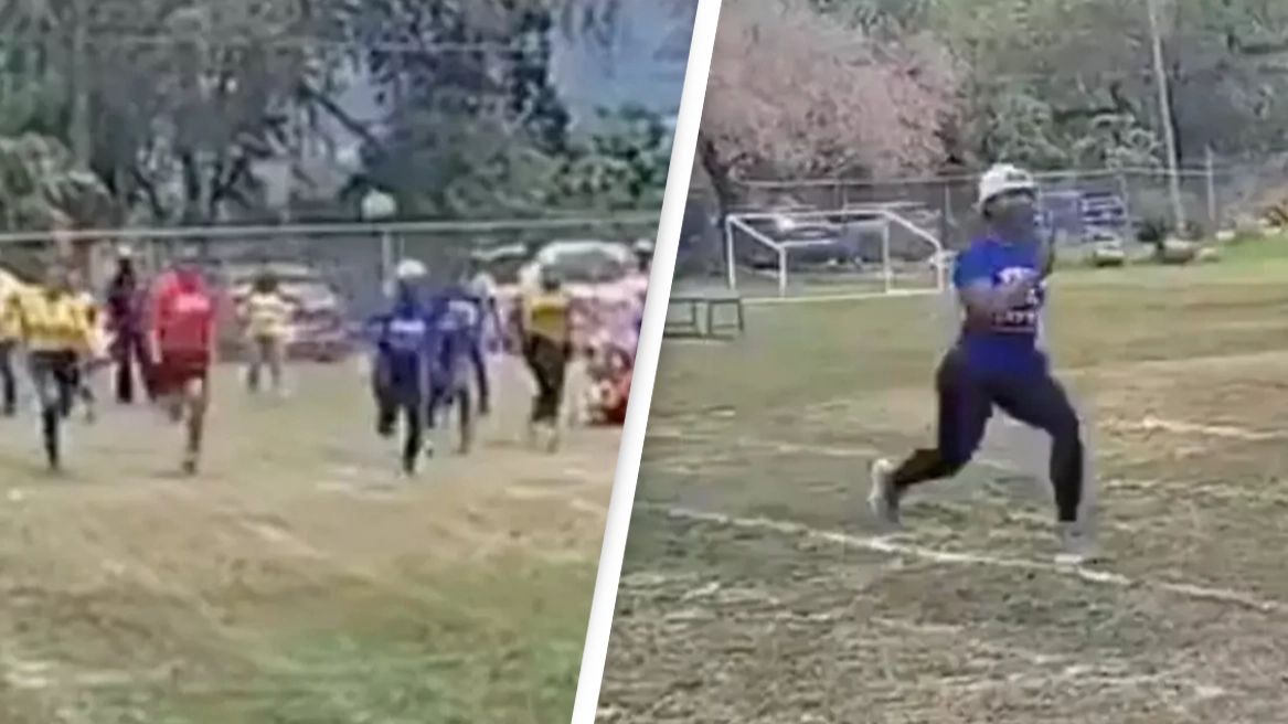 Olympic champion turns up at son's school and destroys every single parent in 100m race