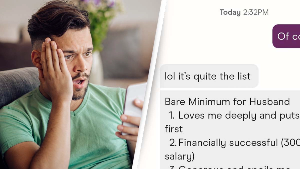 Man reveals shocking dating requirements he was sent on Hinge and sparks controversy