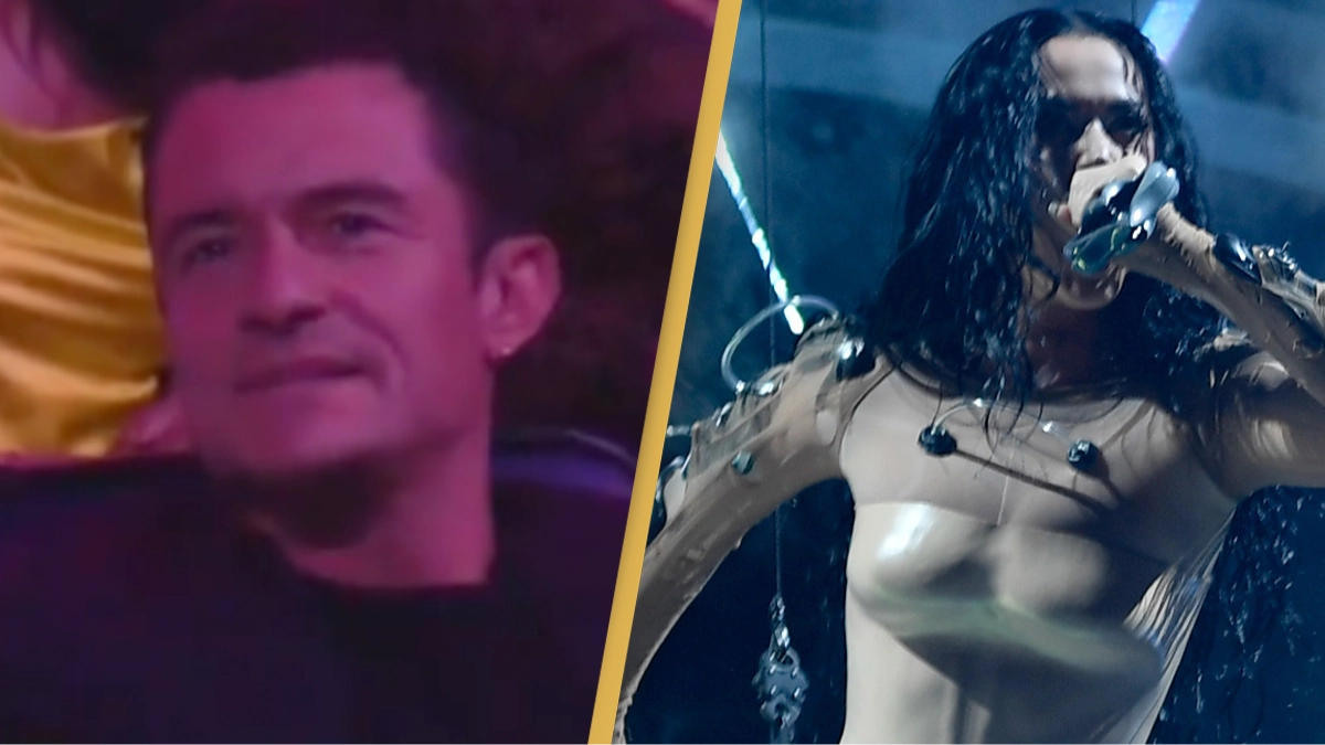 Orlando Bloom’s awkward reaction to Katy Perry’s VMAs performance goes viral with fans asking the same question