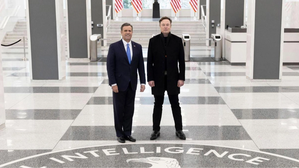 Elon Musk shares photo inside the CIA and it's left everyone wondering the same thing