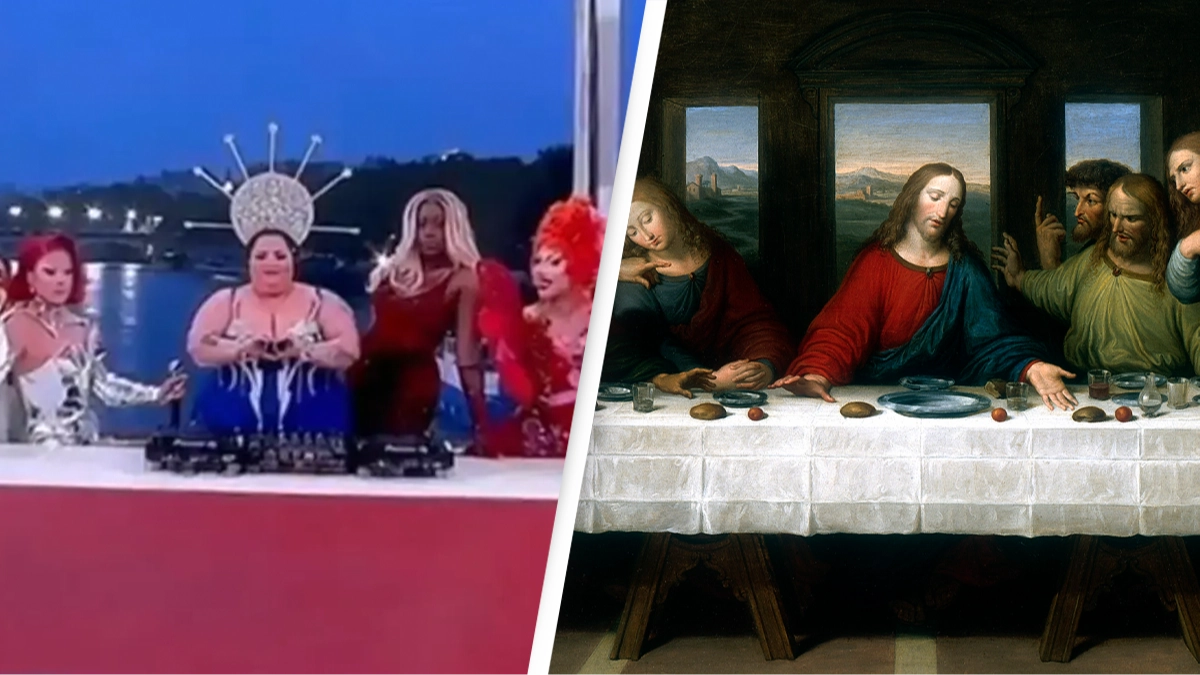 Drag performance at Olympics opening ceremony sparks controversy as viewers left offended by 'parody of Last Supper'