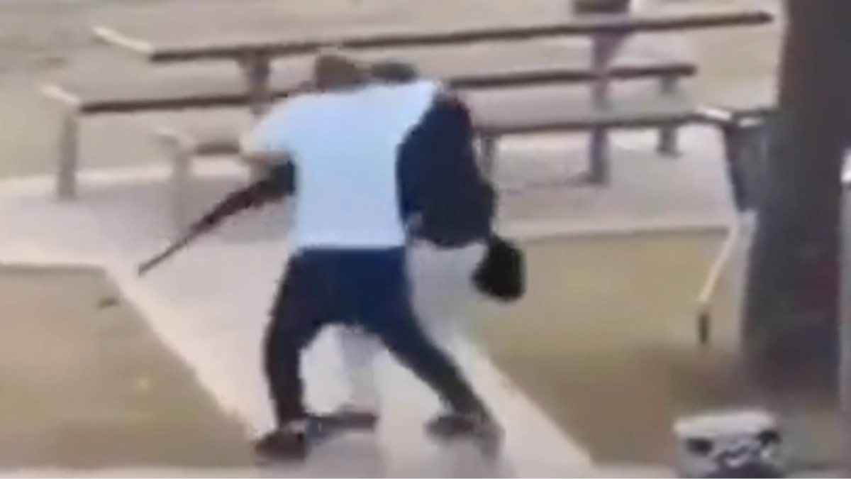 Terrifying moment heroic civilian disarmed alleged shooter in Bondi Beach terror attack