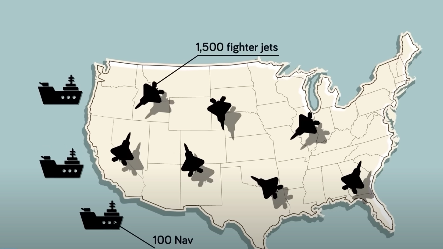 Minute-by-minute simulation reveals how US would react if invaded amid WW3 fears
