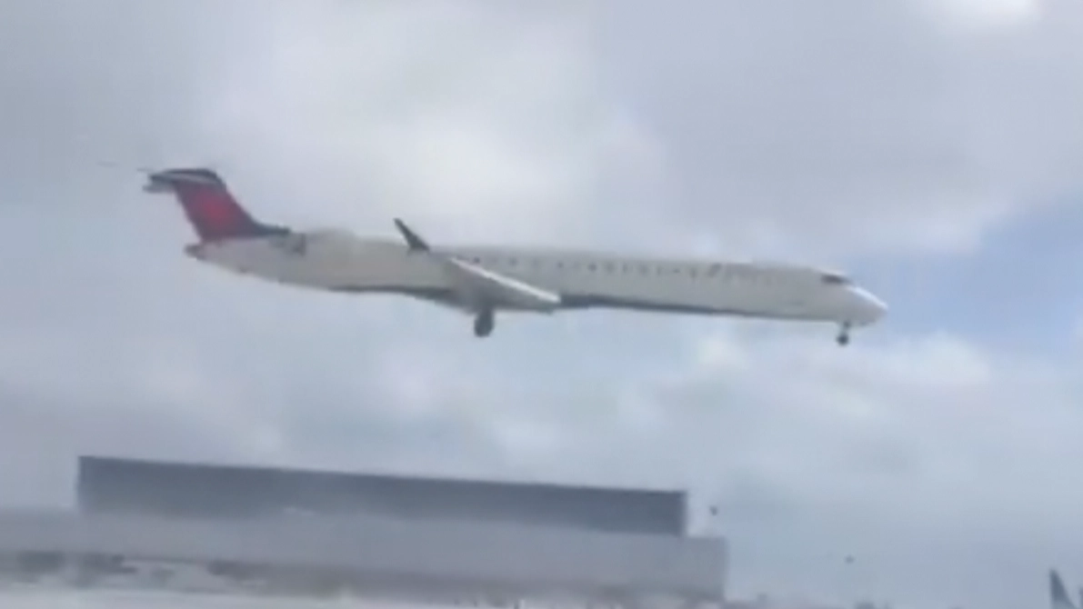 Shocking footage shows how Delta Airlines plane flipped upside-down after crash landing in Toronto