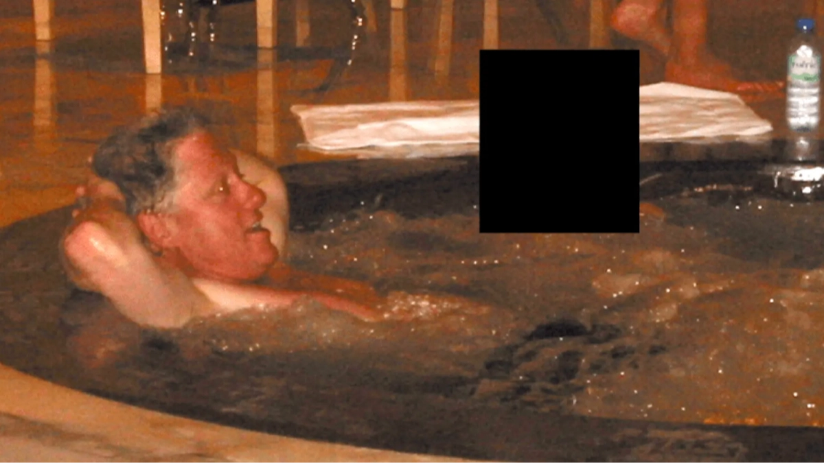 Bill Clinton directly speaks on controversial hot tub photo with unknown female during Epstein files deposition