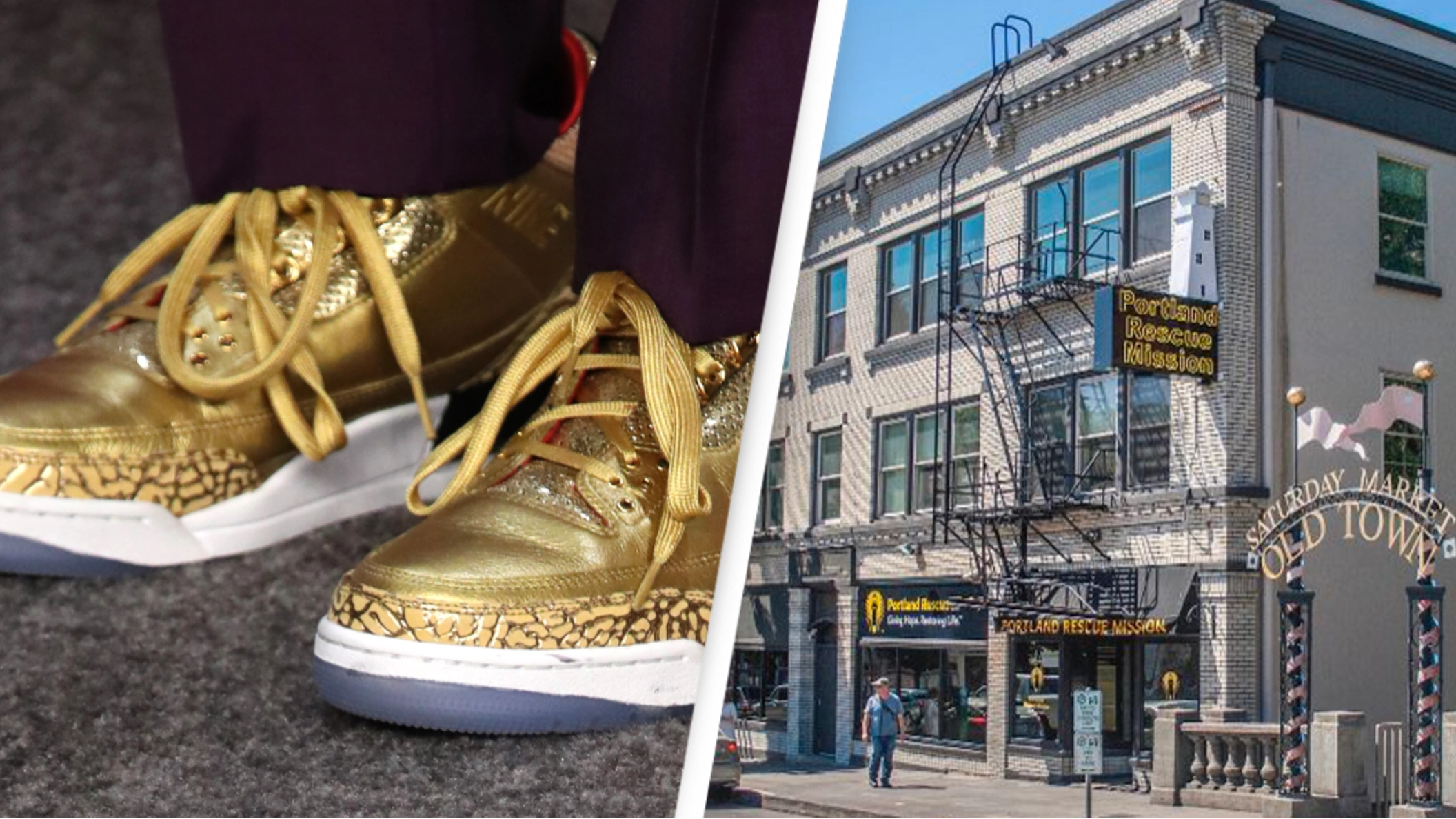 Pair of rare trainers anonymously donated to homeless shelter