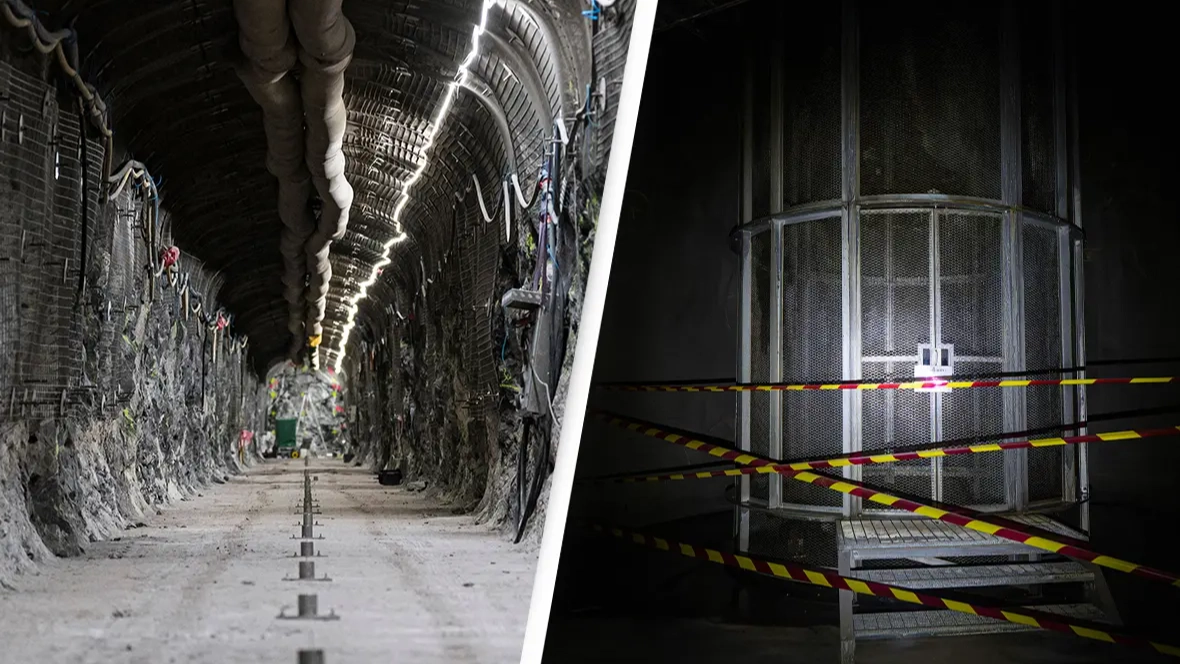 Inside the underground tunnel where no humans will be able to visit for 100,000 years