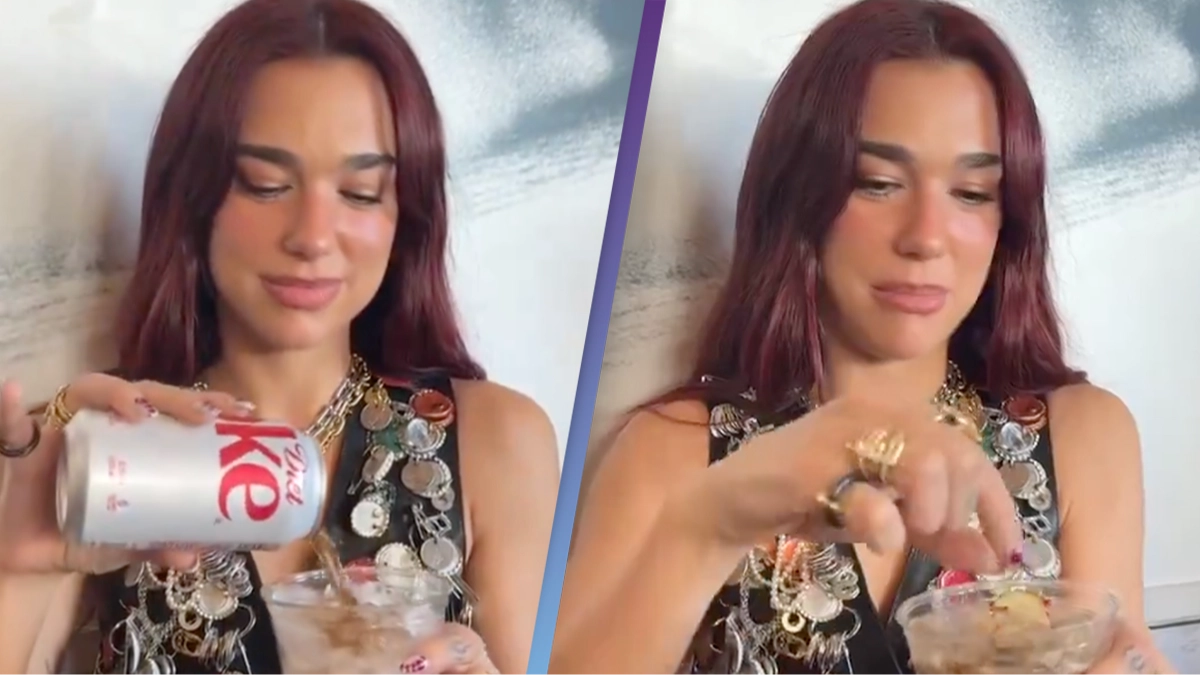People disgusted after Dua Lipa reveals what she mixes with Diet Coke and drinks