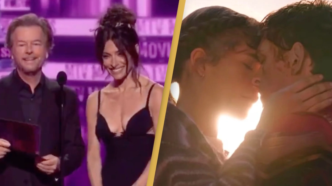 David Spade Caught Making Zendaya Comment On Hot Mic After Jackass Wins 'Best Kiss'