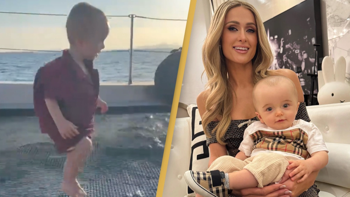 Paris Hilton sparks backlash with new 'dangerous' video of baby son on boat