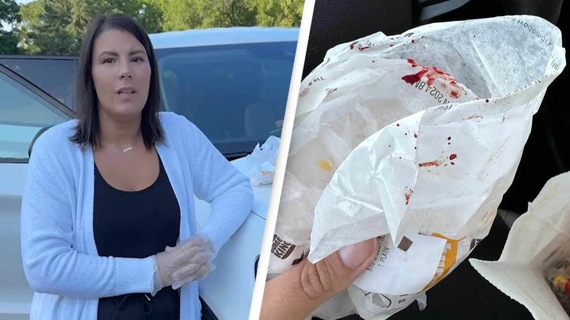 Mom left horrified after discovering red 'sauce' in child's Burger King order