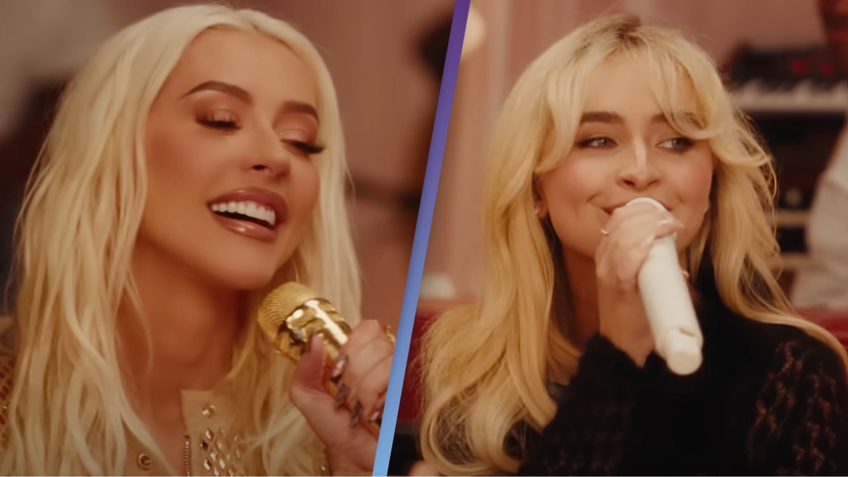 People stunned by one detail as Christina Aguilera sings with Sabrina Carpenter