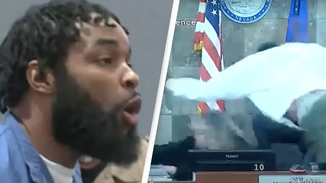 Felon who attacked judge during sentencing receives prison sentence after being charged with attempted murder