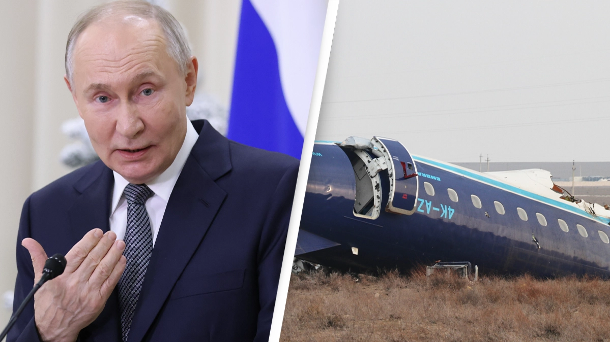 Vladimir Putin speaks out following reports Russian air defence shot down plane that killed 38 passengers