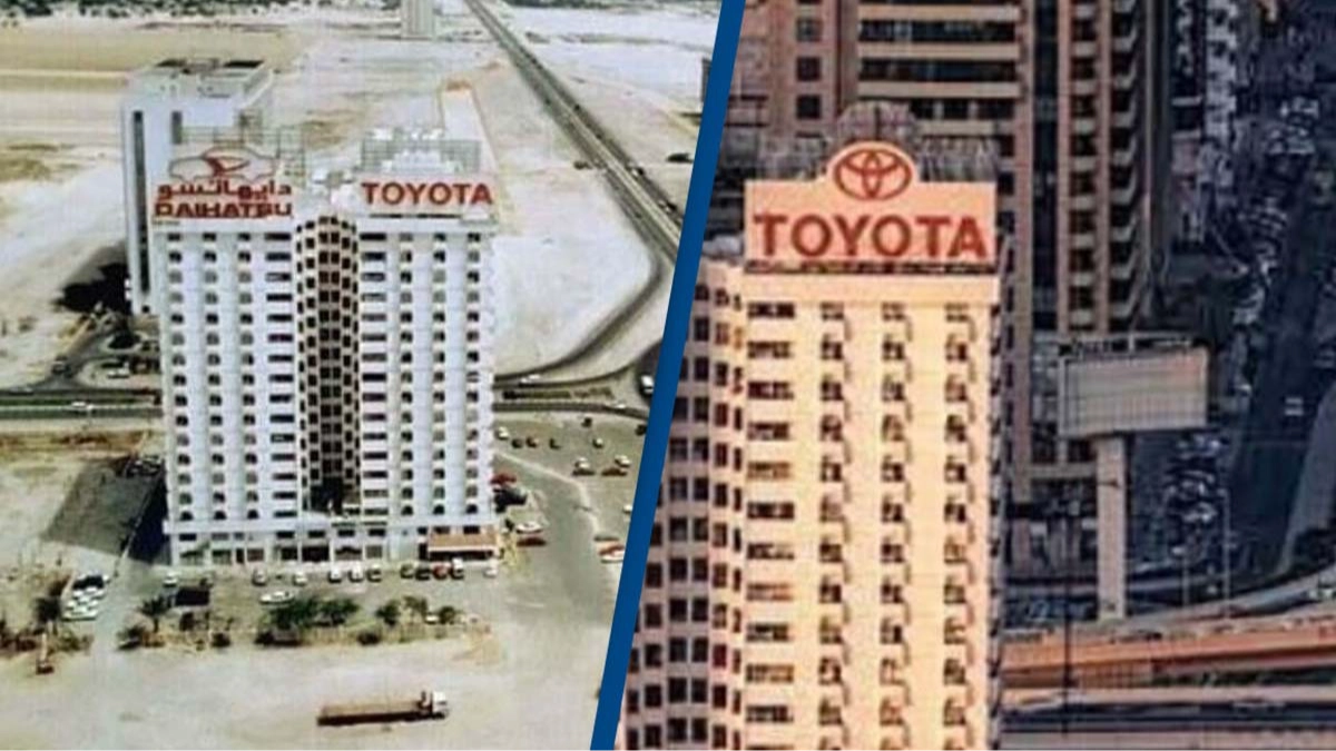 Photos of same place in Dubai taken 31 years apart shows insane levels of growth
