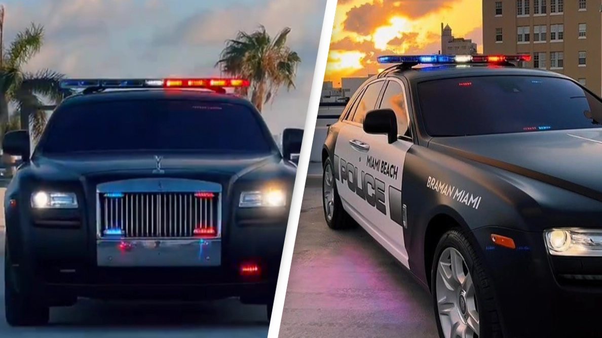 ‘Unserious’ police department unveil new luxury cop car to 'aid recruitment' leaving people in disbelief